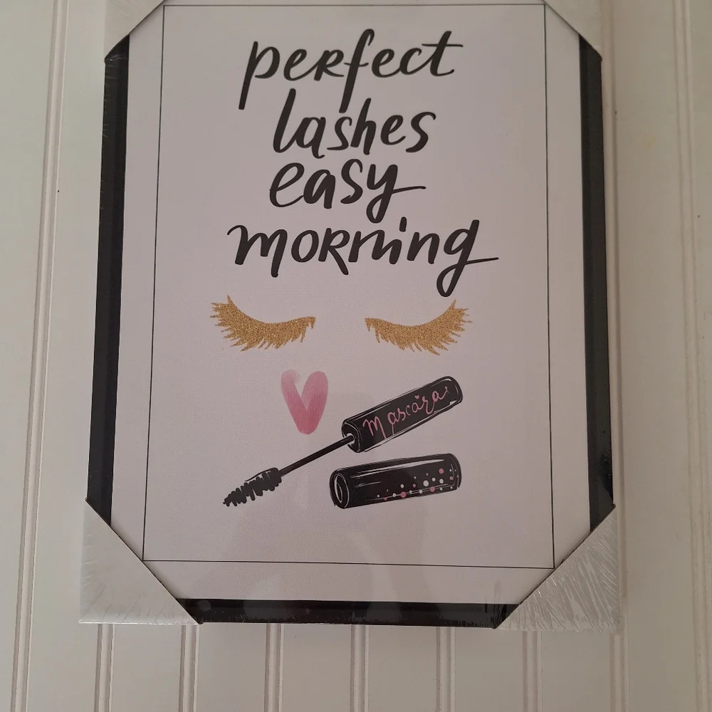 wall pictured art PERFECT LASHES EASY MORNING